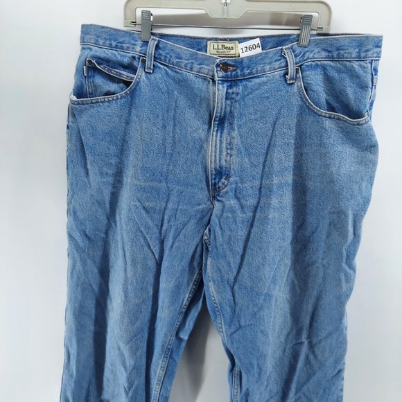 LL BEAN JEANS MENS SIZDE 42 COTTON - Picture 2 of 10